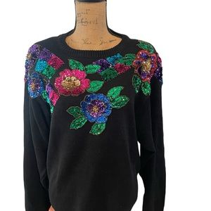 Vintage Margules sequin and beaded sweater